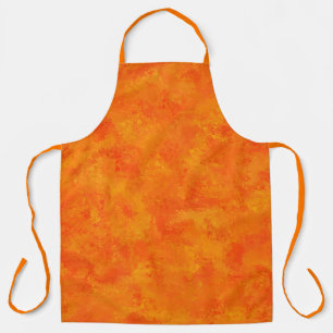 Orange Abstract Pattern  Apron