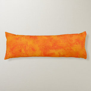 Orange Abstract Pattern Body Pillow