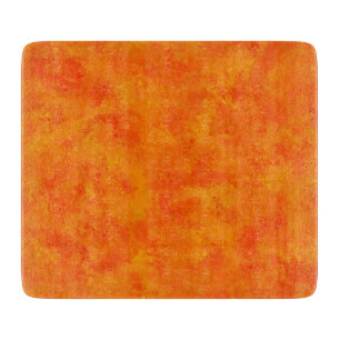Orange Abstract Pattern  Cutting Board