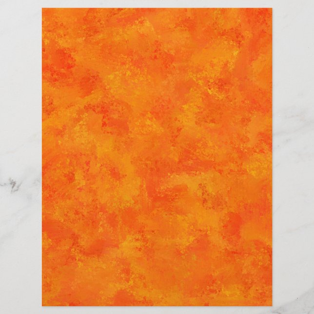 Orange Abstract Pattern  Letterhead (Front)