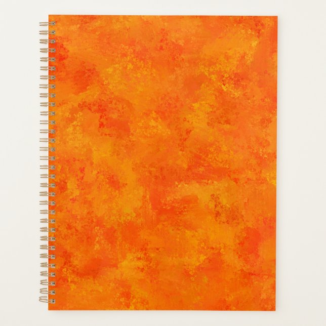 Orange Abstract Pattern  Planner (Front)
