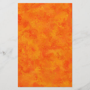 Orange Abstract Pattern Stationery
