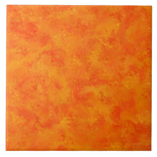 Orange Abstract Pattern Tile