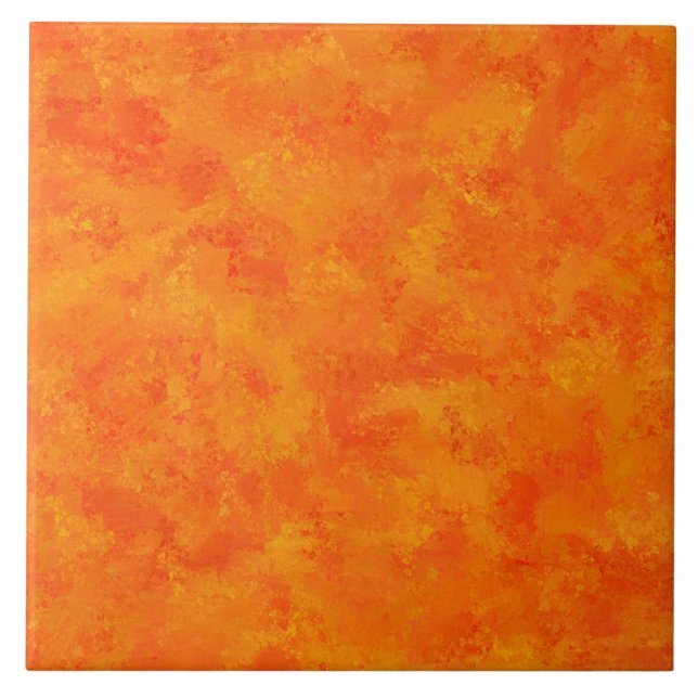 Orange Abstract Pattern  Tile (Front)