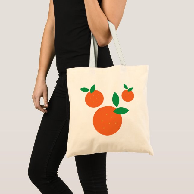Orange Abstract Tote Bag (Front (Product))