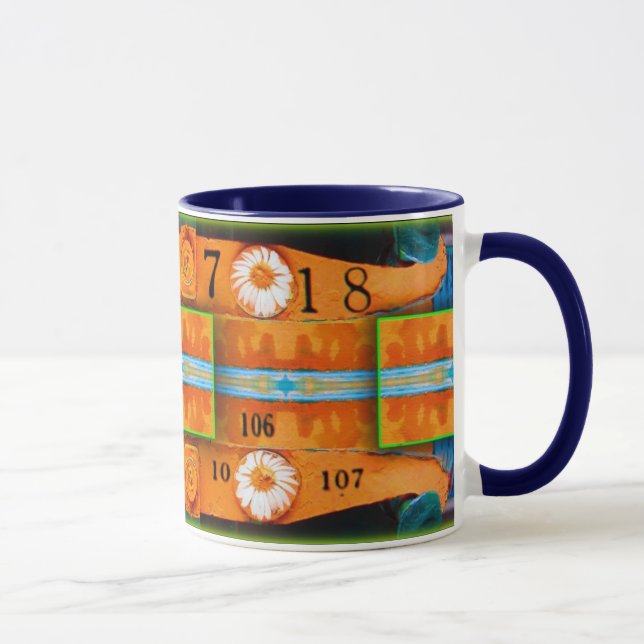 Orange Abstraction Mug (Right)