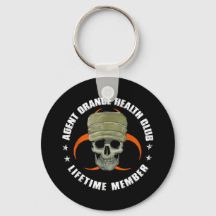 Orange Agent Health Club Lifetime Member Vietnam V Keychain