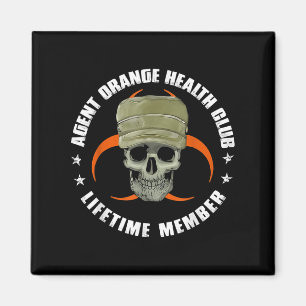 Orange Agent Health Club Lifetime Member Vietnam V Magnet