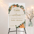 Orange agrumes grenery Petit Baby shower cuite