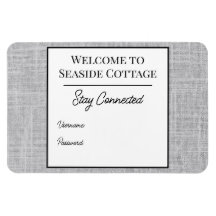 Orange Airbnb Beach Vacation Rental Wifi Magnet