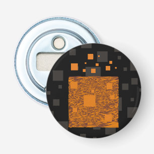 Orange alert float abstract Halloween black box Bottle Opener