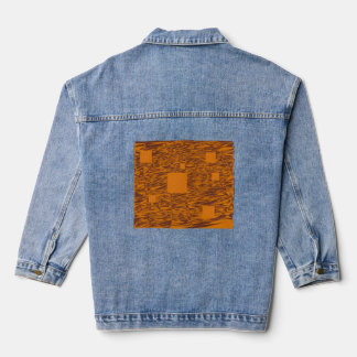Orange alert float abstract Halloween black box Denim Jacket
