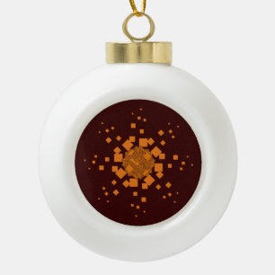 Orange alert Merry Christmas tree Noel Xmas ball Ceramic Ball Christmas Ornament