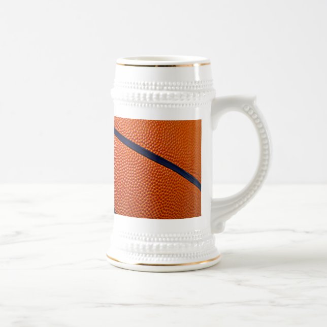 Orange and Black Basketball Beer Stein (Right)