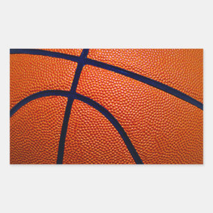 Orange and Black Basketball Sticker