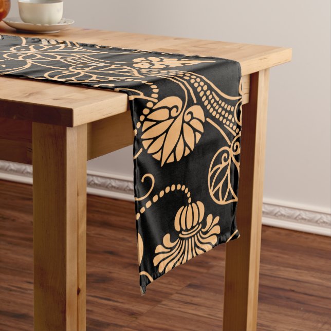 Orange and black Cloth Placemat (In Situ)