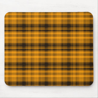Orange and Black Flannel Mousepad
