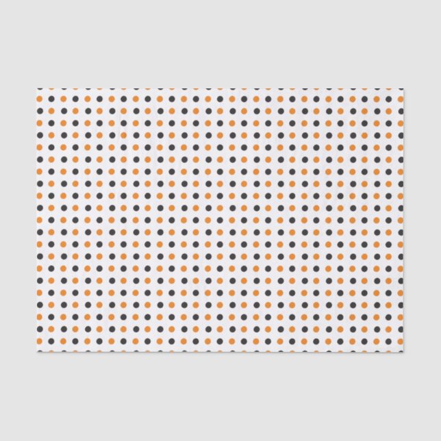 Orange and Black Halloween Tissue Paper (Front)