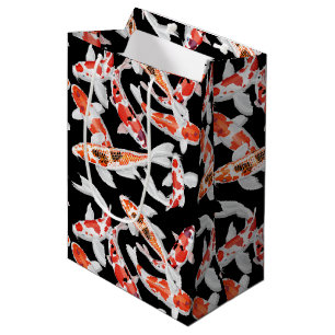 Orange and black Koi fish Medium Gift Bag