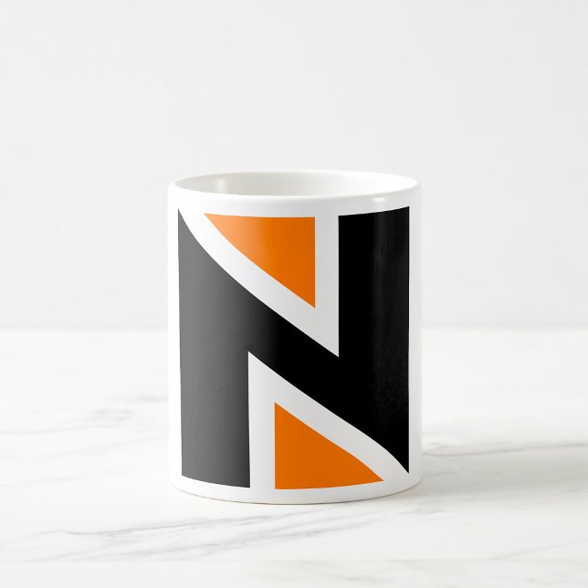 Orange And Black Letter N Mug (Creator Uploaded)