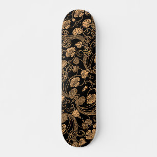 Orange and black  skateboard