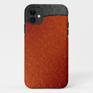 Orange and Black Stainless Steel Metal 2 iPhone 11 Case