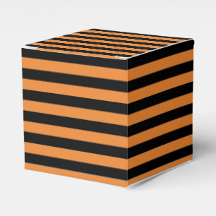 Orange and Black Striped Favour Box