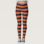 Orange And Black Striped Leggings<br><div class="desc">Orange and black striped leggings,  perfect for Halloween.</div>