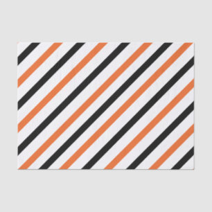 Orange and Black Striped Tissue Paper