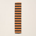 Orange and Black Stripes Scarf<br><div class="desc">Abstract digital art of orange and black stripes</div>