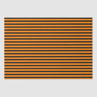 Orange and Black Stripes Tissue Paper