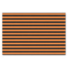 Orange and Black Stripes Tissue Paper