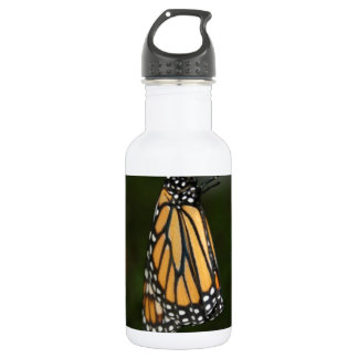 Orange and Black Winged, White Spotted Butterfly 532 Ml Water Bottle