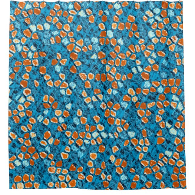 Orange and Blue Abstract Pattern (Front)
