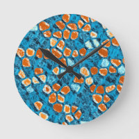 Orange and Blue Abstract Pattern