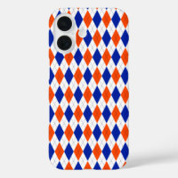 Orange and Blue Diamond Argyle
