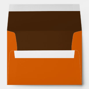 Orange and Brown Lined Envelope