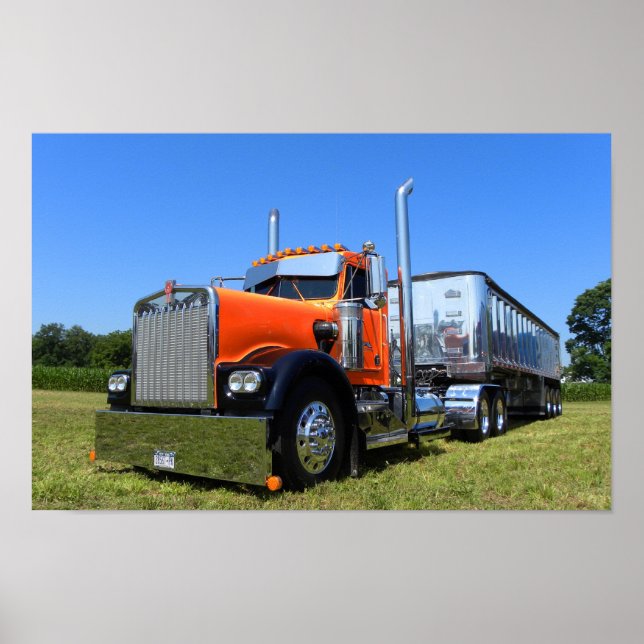 Orange and Chrome Poster (Front)