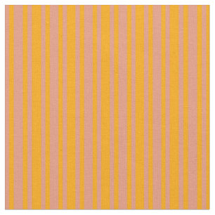 Orange and Dark Salmon Coloured Pattern of Stripes Fabric