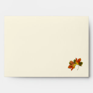 Orange And Golden Autumn Leaves Envelopes
