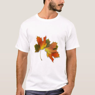 Orange And Golden  Autumn Leaves T-Shirt