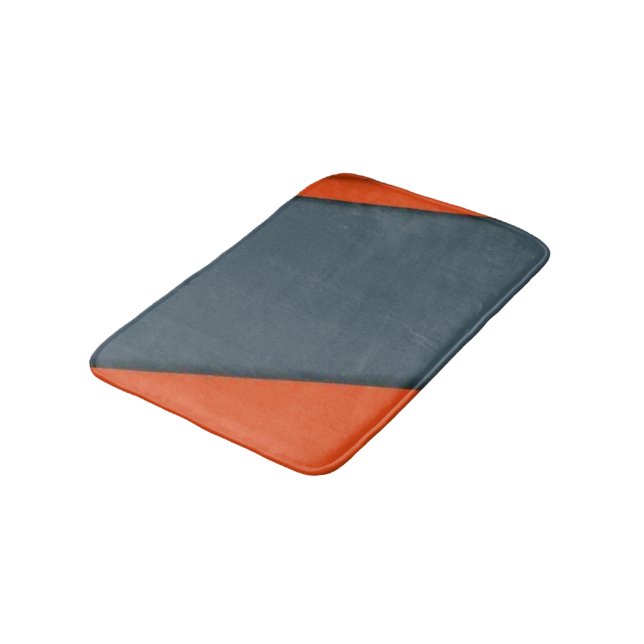 Orange And Graw Colour Bath Mats & Rugs (Angled)