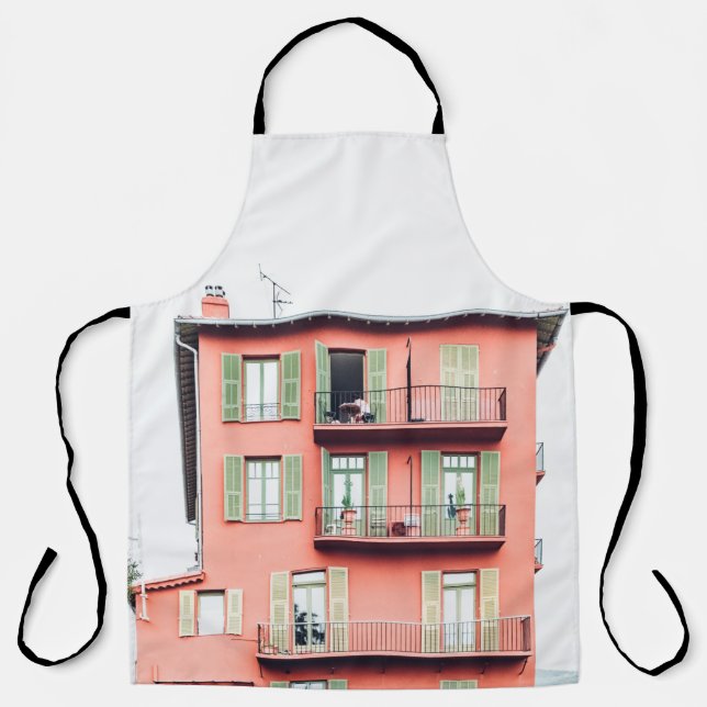 ORANGE AND GREEN 4-STOREY BUILDING APRON (Front)