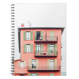 ORANGE AND GREEN 4-STOREY BUILDING NOTEBOOK