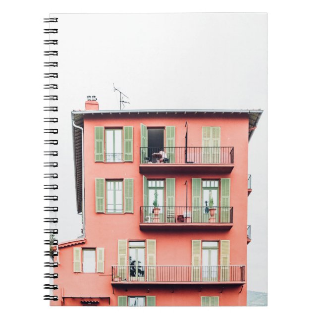 ORANGE AND GREEN 4-STOREY BUILDING NOTEBOOK (Front)