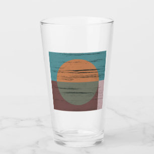 Orange And Green Circle Glass