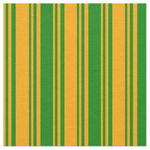 Orange and Green Coloured Lines Fabric