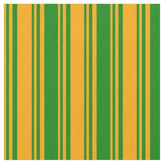 Orange and Green Coloured Lines Fabric (Close Up)