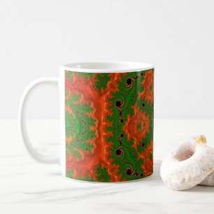 Orange and Green Kaleidoscope Classic Mug