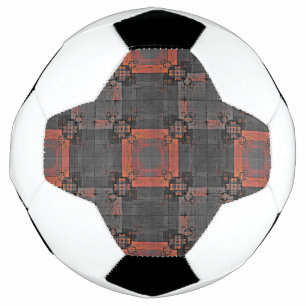 Orange and Grey Crossroads Soccer Ball